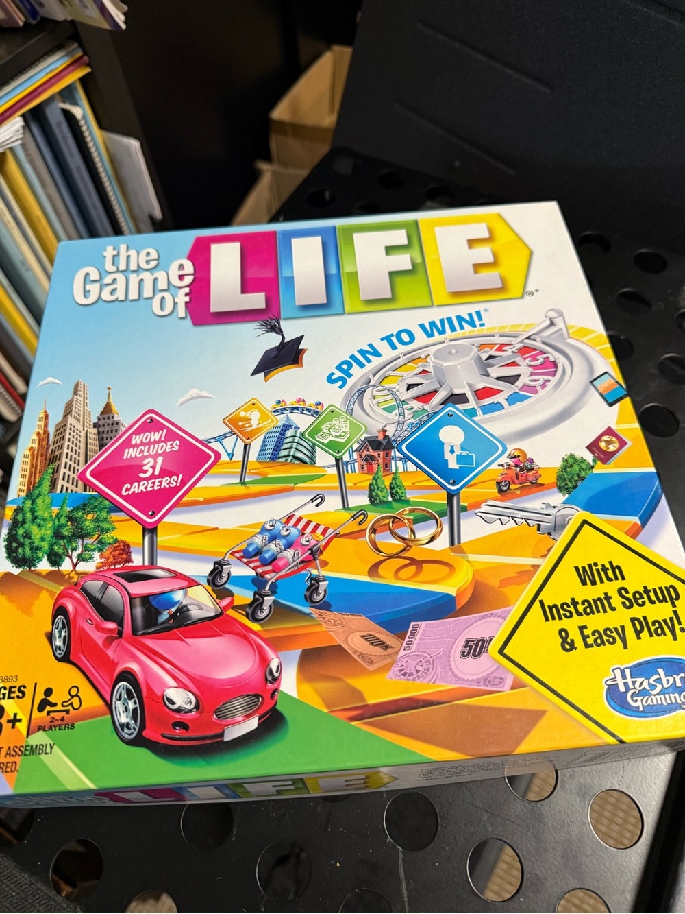 Hasbro The Game of Life Board Game - Red, Yellow, Blue, Green